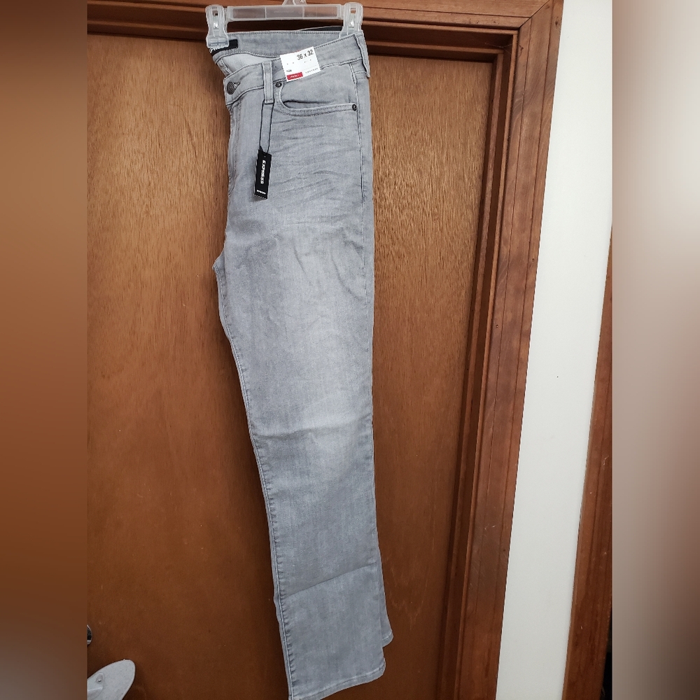 Express jeans, Men's size 36x32,  Light Gray